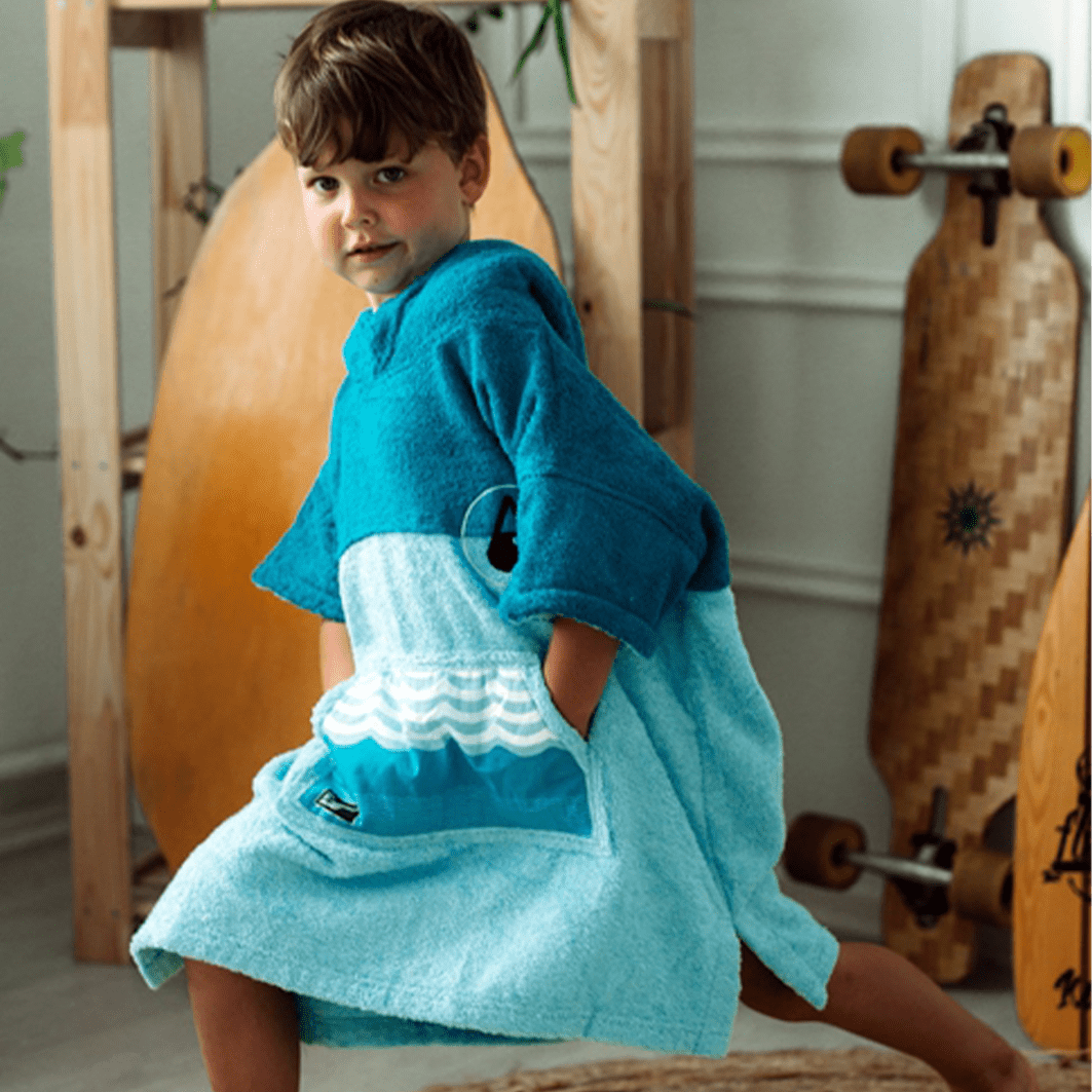 Bambus-Ponchini Mini Kids Ponchos WAVE HAWAII