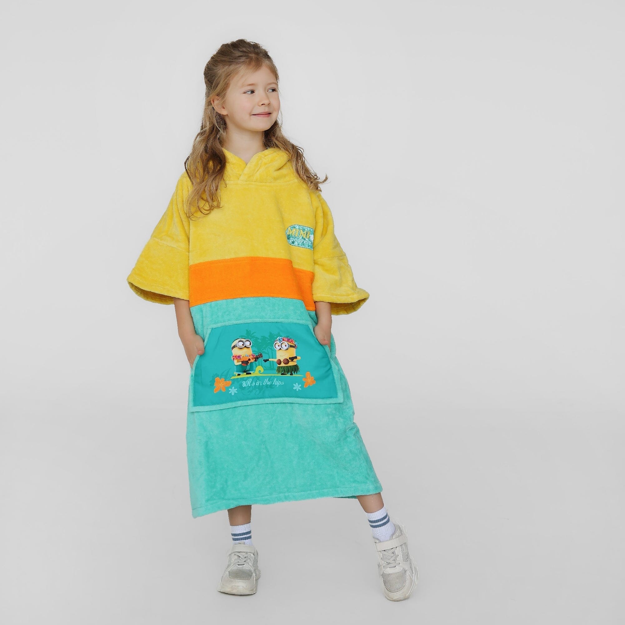Minions Poncho, Baumwolle Velours Style Ponchos WAVE HAWAII