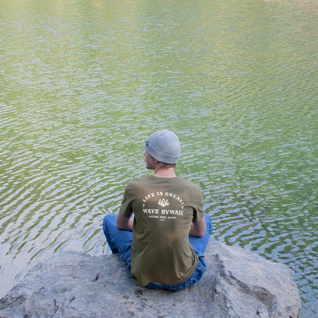 Beanie Bio Cotton Light Grey Beanie Wave Hawaii