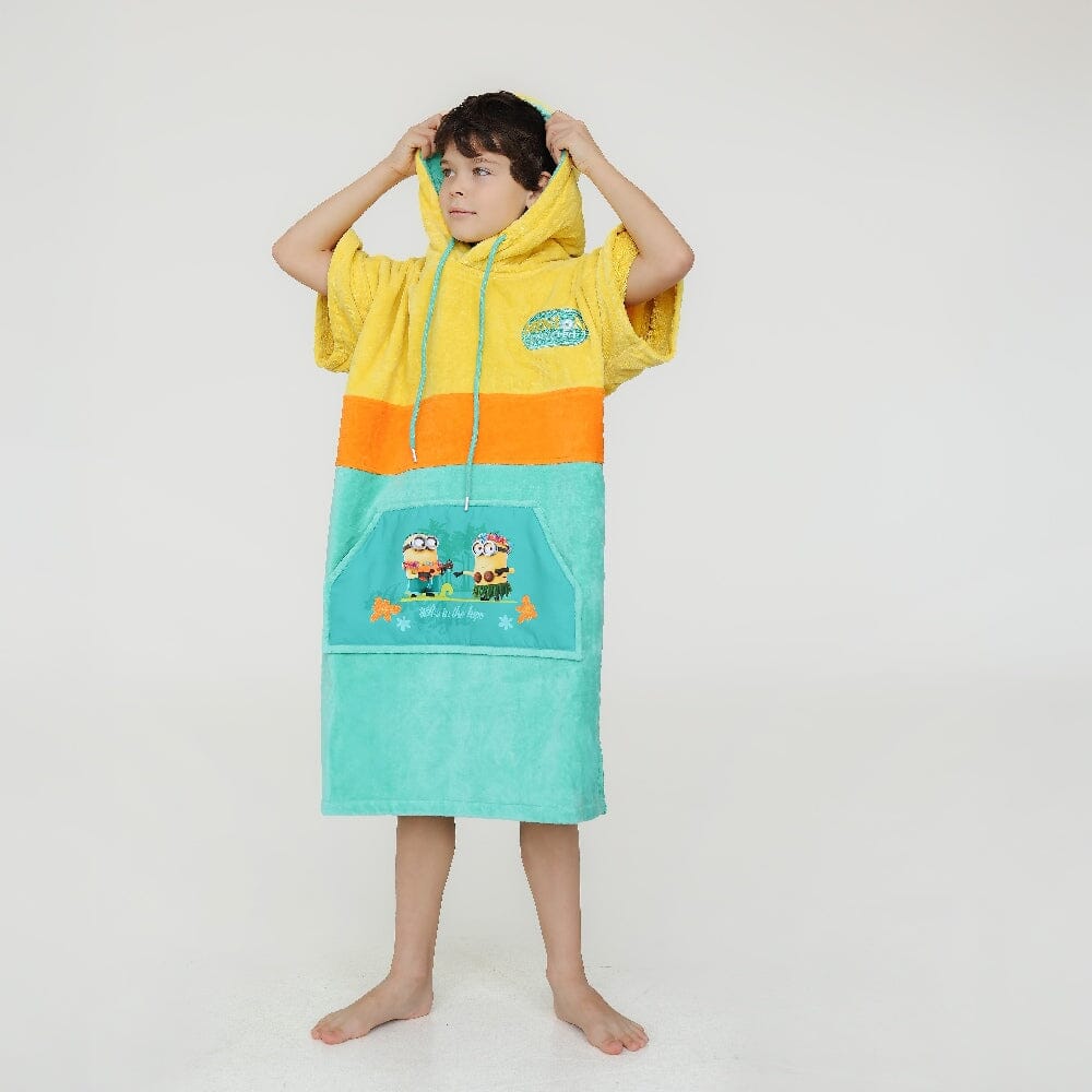 Minions Poncho, Baumwolle Velours Style Ponchos WAVE HAWAII 