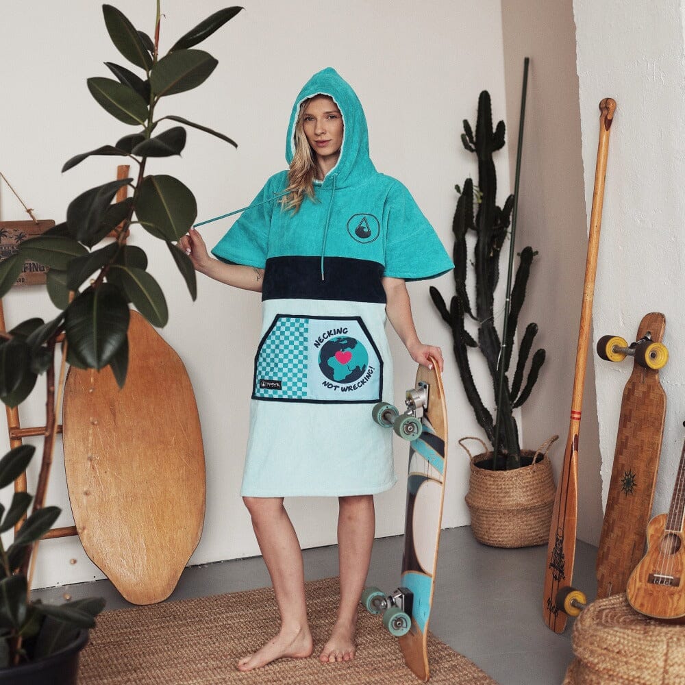 Poncho Cotillo, Baumwolle Velours Style Ponchos WAVE HAWAII 
