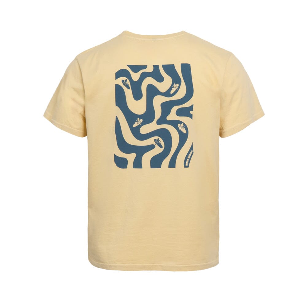 T-Shirt Swirls, Bio Baumwolle, Unisex Relaxed Fit T-Shirt WAVE HAWAII 