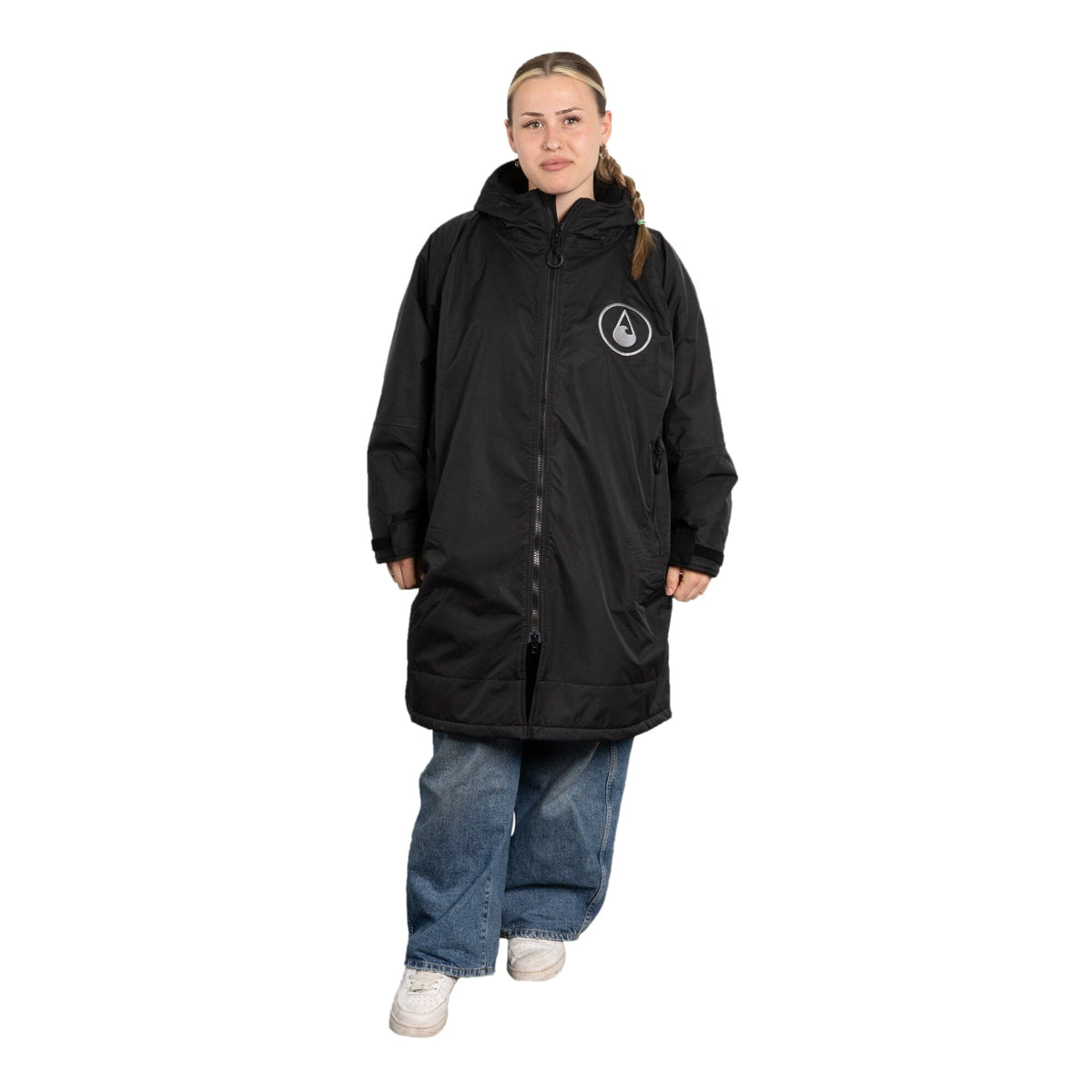 Storm Robe Yukon black - Wasserdichter Umkleidemantel Wasserdichte Storm Ponchos WAVE HAWAII 