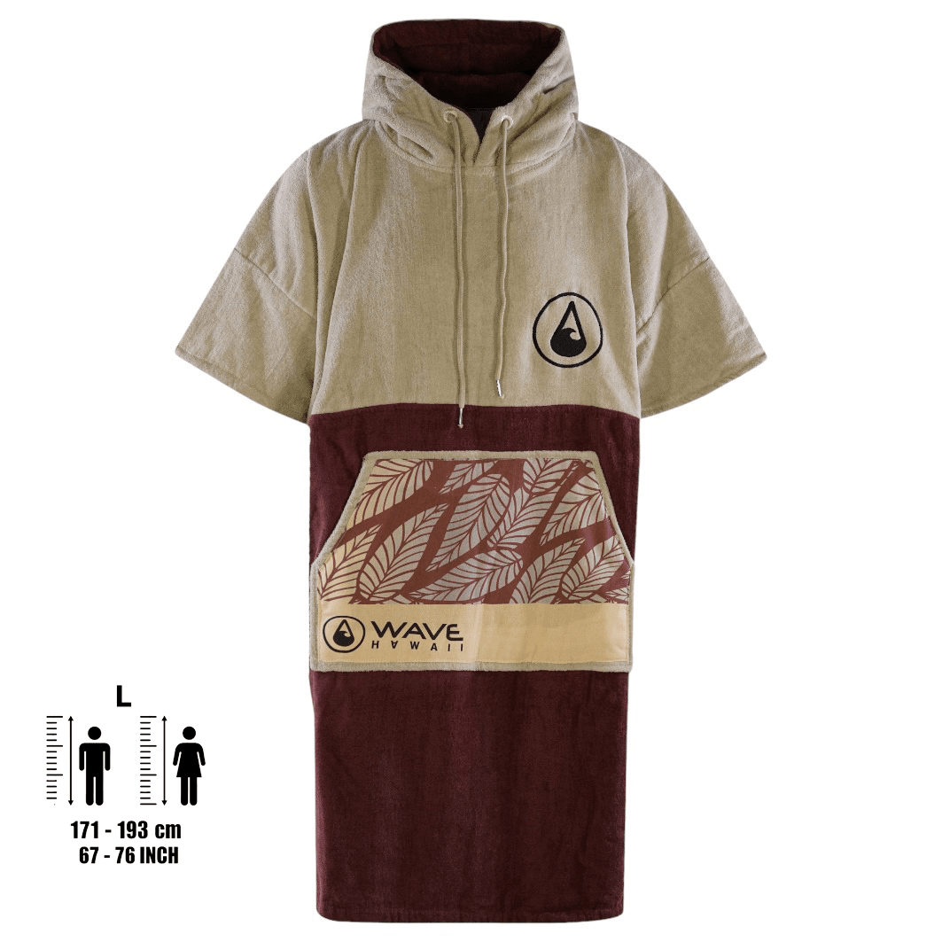 Poncho Leevs, Baumwolle Velours Style Ponchos WAVE HAWAII 