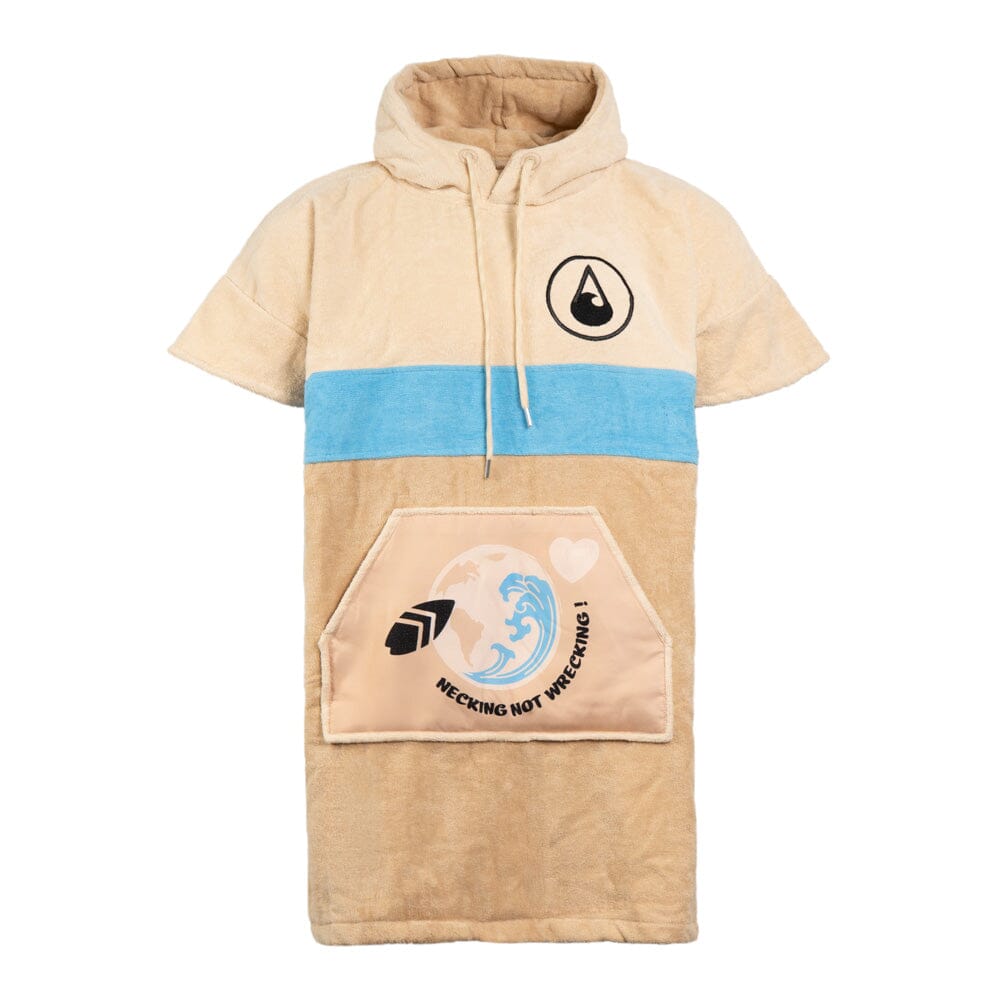 Poncho Necking, Baumwolle Velours Style Ponchos WAVE HAWAII 