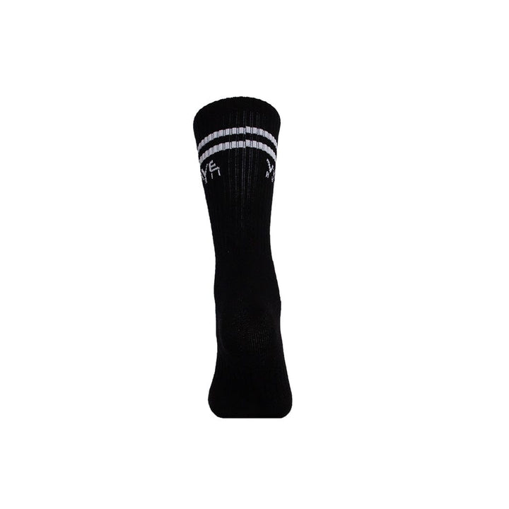 Crew Socks Stripes + Logo black Socken WAVE HAWAII 