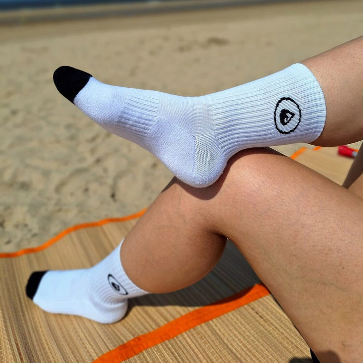 Crew Socks Logo white Socken WAVE HAWAII 