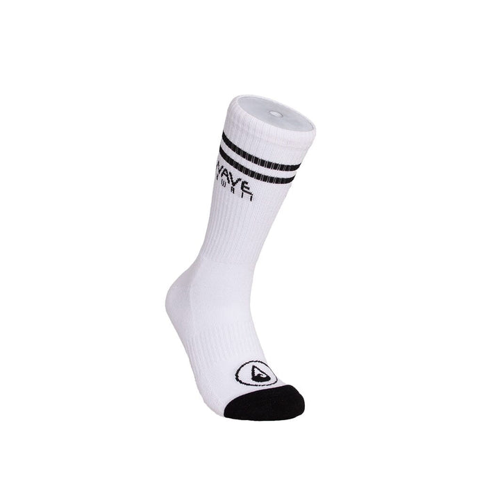 Crew Socks Stripes + Logo white Socken WAVE HAWAII 