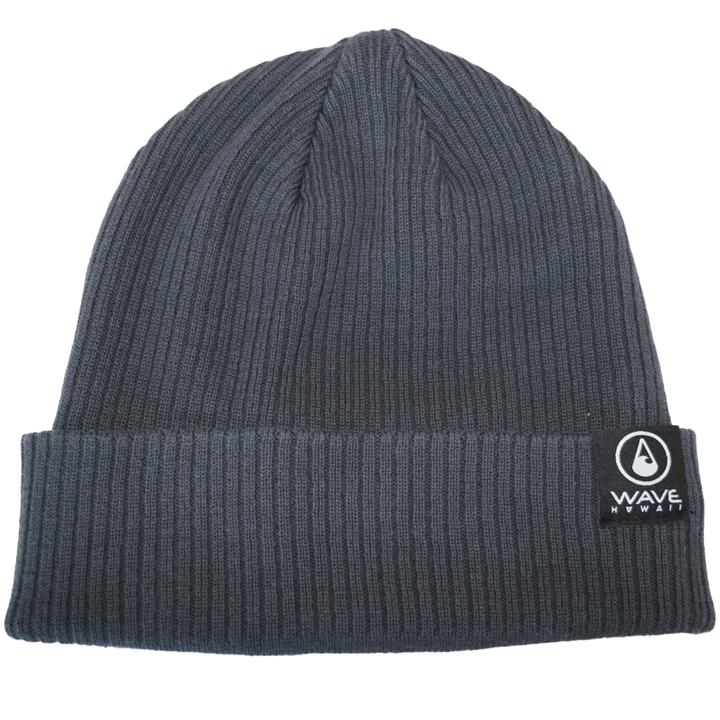 WAVE HAWAII Beanie Bio Cotton Grey Graphite Beanie Wave Hawaii 